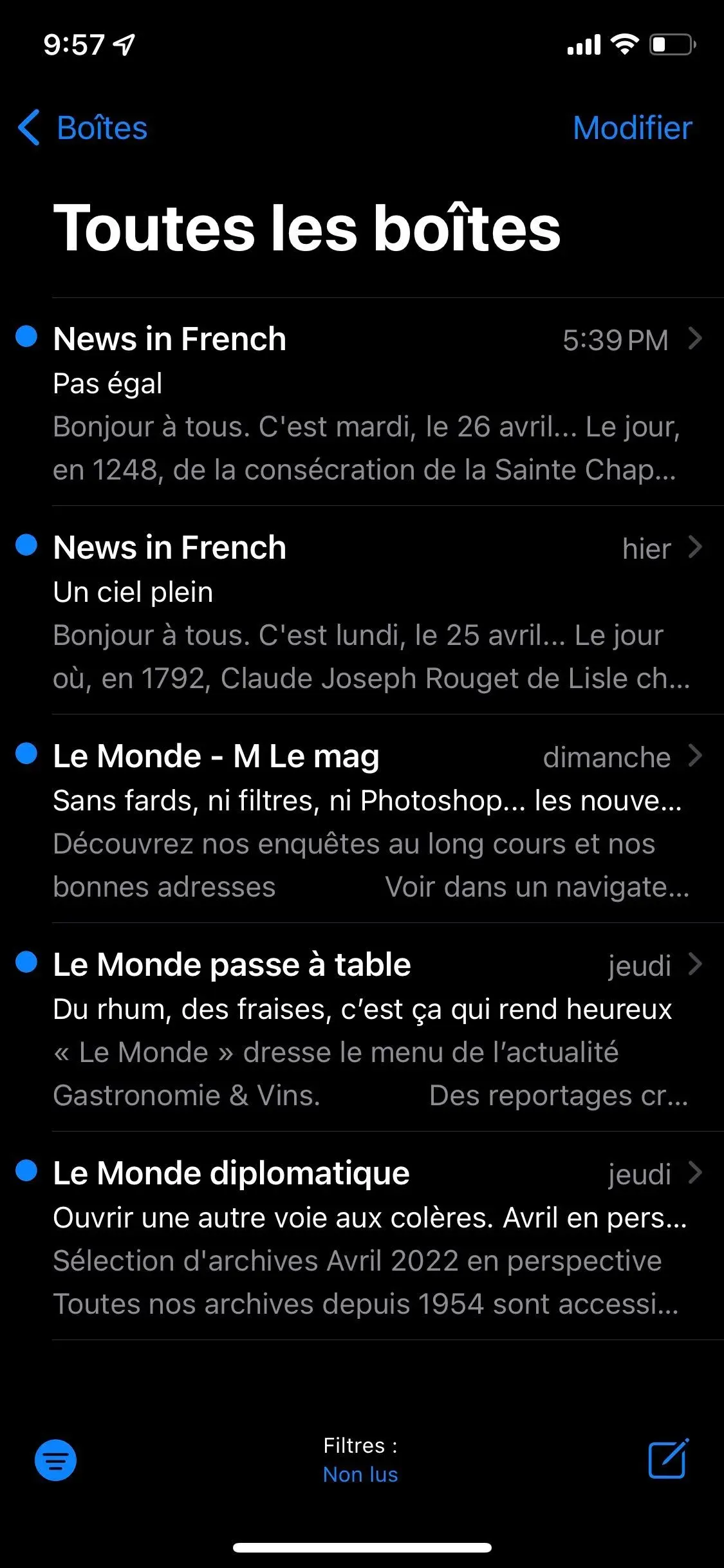 French Newsletters
