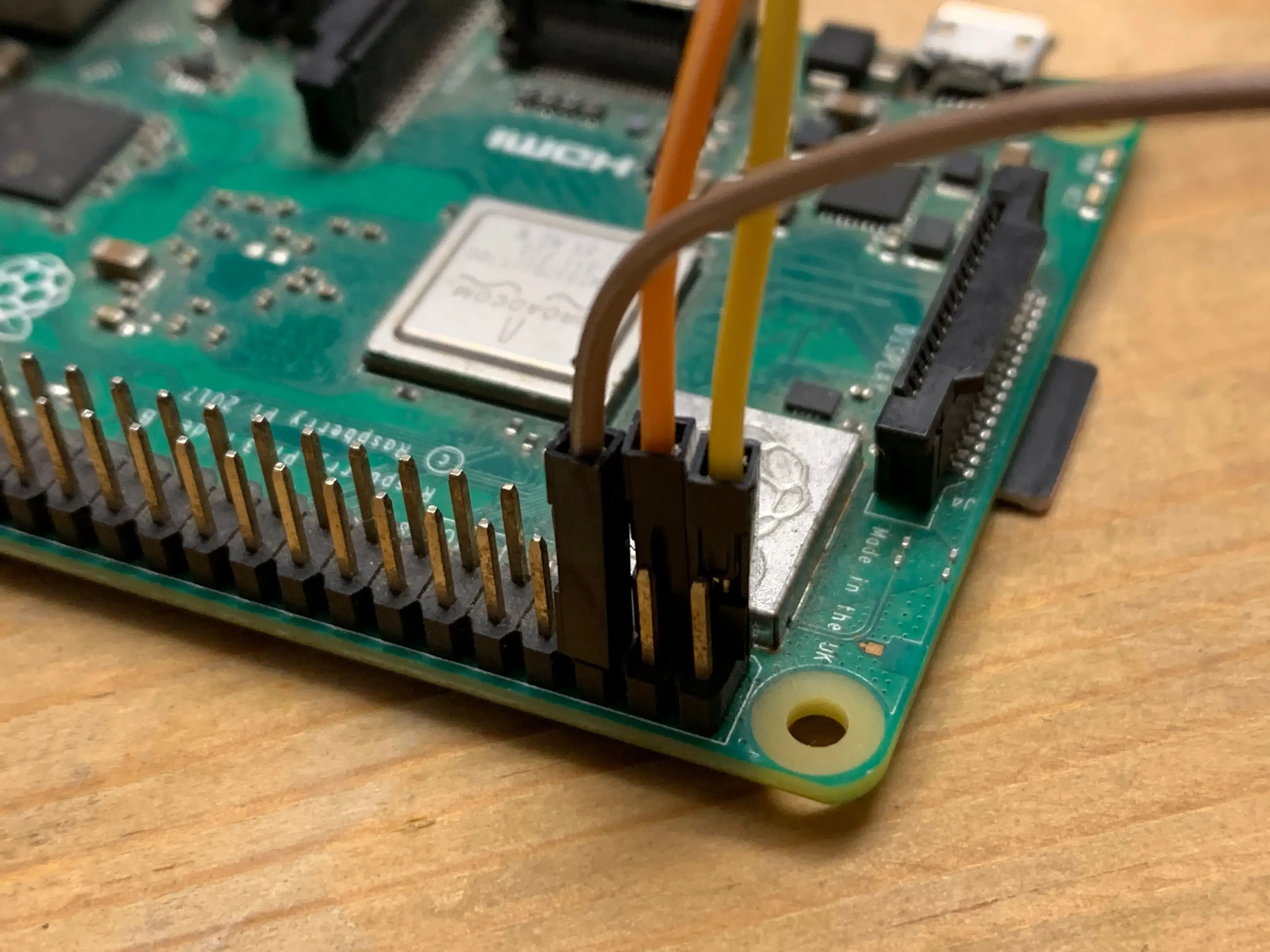 Simple GPIO connections to the Pi